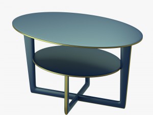 modern table with two levels Modèle 3D