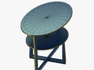 modern table with two levels Modèle 3D
