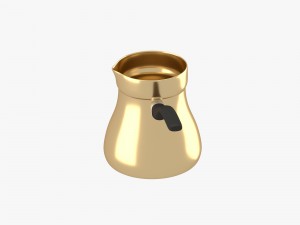 oriental metallic jezve Model 3D