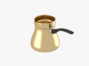 oriental metallic jezve Model 3D