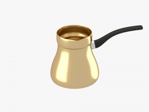 oriental metallic jezve Model 3D