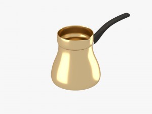 oriental metallic jezve Model 3D