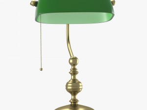 lamp with green dome 3D Model