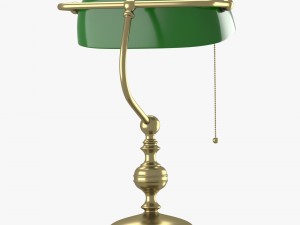 lamp with green dome 3D Model