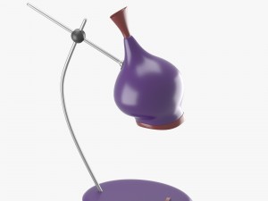 table lamp in purple and red 3D मॉडल