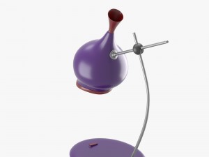 table lamp in purple and red Modelo 3D