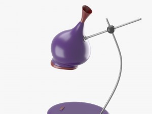 table lamp in purple and red Modelo 3D
