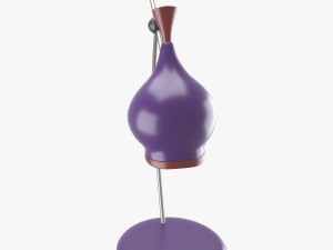table lamp in purple and red Modelo 3D