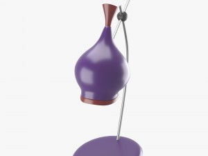 table lamp in purple and red Modelo 3D
