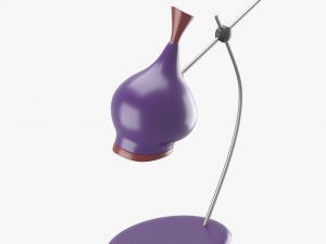table lamp in purple and red Modelo 3D