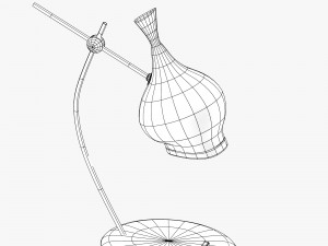 table lamp in purple and red Modelo 3D