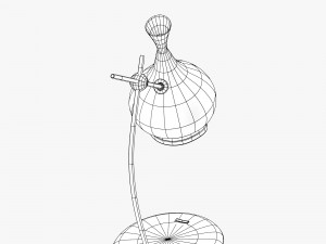 table lamp in purple and red Modelo 3D