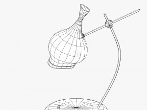 table lamp in purple and red Modelo 3D