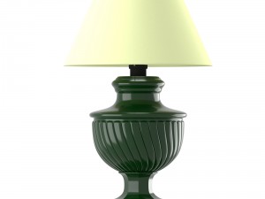 old-style lamp with beige lampshade 3Dモデル