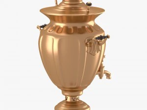 decorated samovar with handles 3D Model