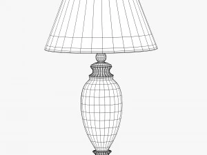 old-style lamp with red dome 3D Model
