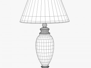 old-style lamp with red dome Modelo 3D