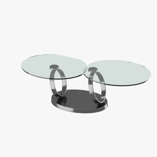 modern table with two glass tabletops 3D मॉडल .c4d .max .obj .3ds .fbx .stl .blend 