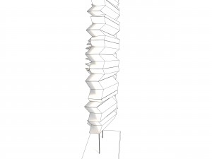 decorative shell on wooden stand 3Dモデル