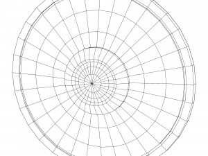 round shield with sun image 3D Model