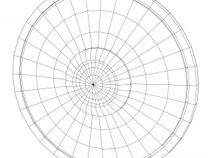 round shield with sun image 3D Model