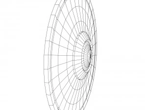 round shield with sun image 3D Model