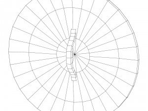 round shield with sun image 3D Model