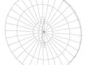 round shield with sun image 3D Model