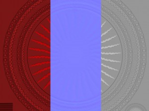 round shield with sun image 3D Model