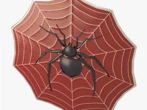 spider decorated shield 3D Model
