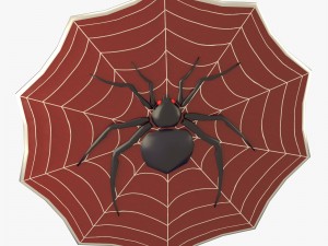 spider decorated shield Modèle 3D