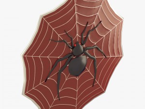 spider decorated shield Modèle 3D