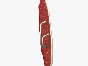 거미 장식 방패 3D 모델