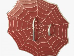 거미 장식 방패 3D 모델