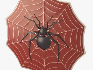 spider decorated shield Modèle 3D