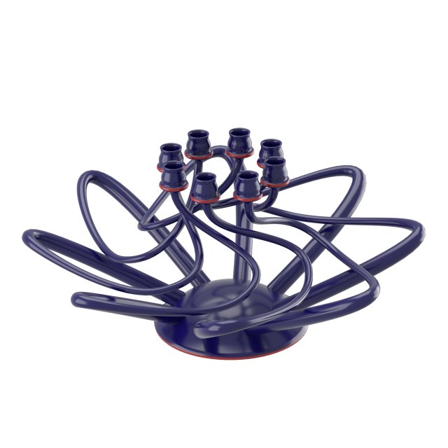 modern twisted candleholder Modèle 3D .c4d .max .obj .3ds .fbx .stl .blend 