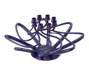 moderno portacandele attorcigliato Modello 3D