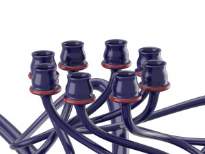 modern twisted candleholder Modèle 3D