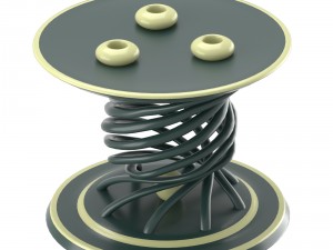decorative candle table Modello 3D