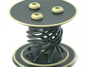 decorative candle table Modello 3D