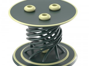 decorative candle table Modello 3D