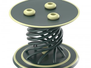 decorative candle table Modello 3D