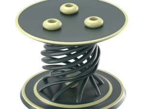decorative candle table Modello 3D