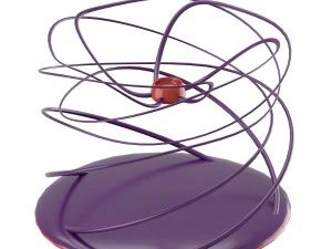 verdrehter moderner Kerzenhalter 3D Modell