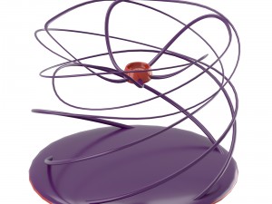 twisting modern candleholder 3D Model