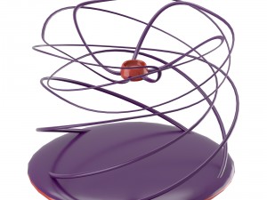twisting modern candleholder 3D Model