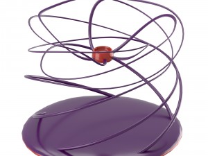 twisting modern candleholder 3D Model