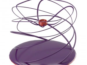 twisting modern candleholder 3D Model