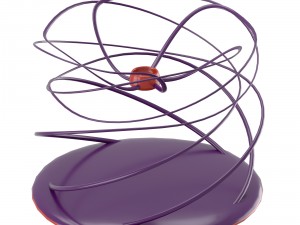 twisting modern candleholder 3D Model