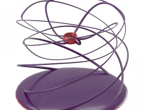 twisting modern candleholder 3D Model